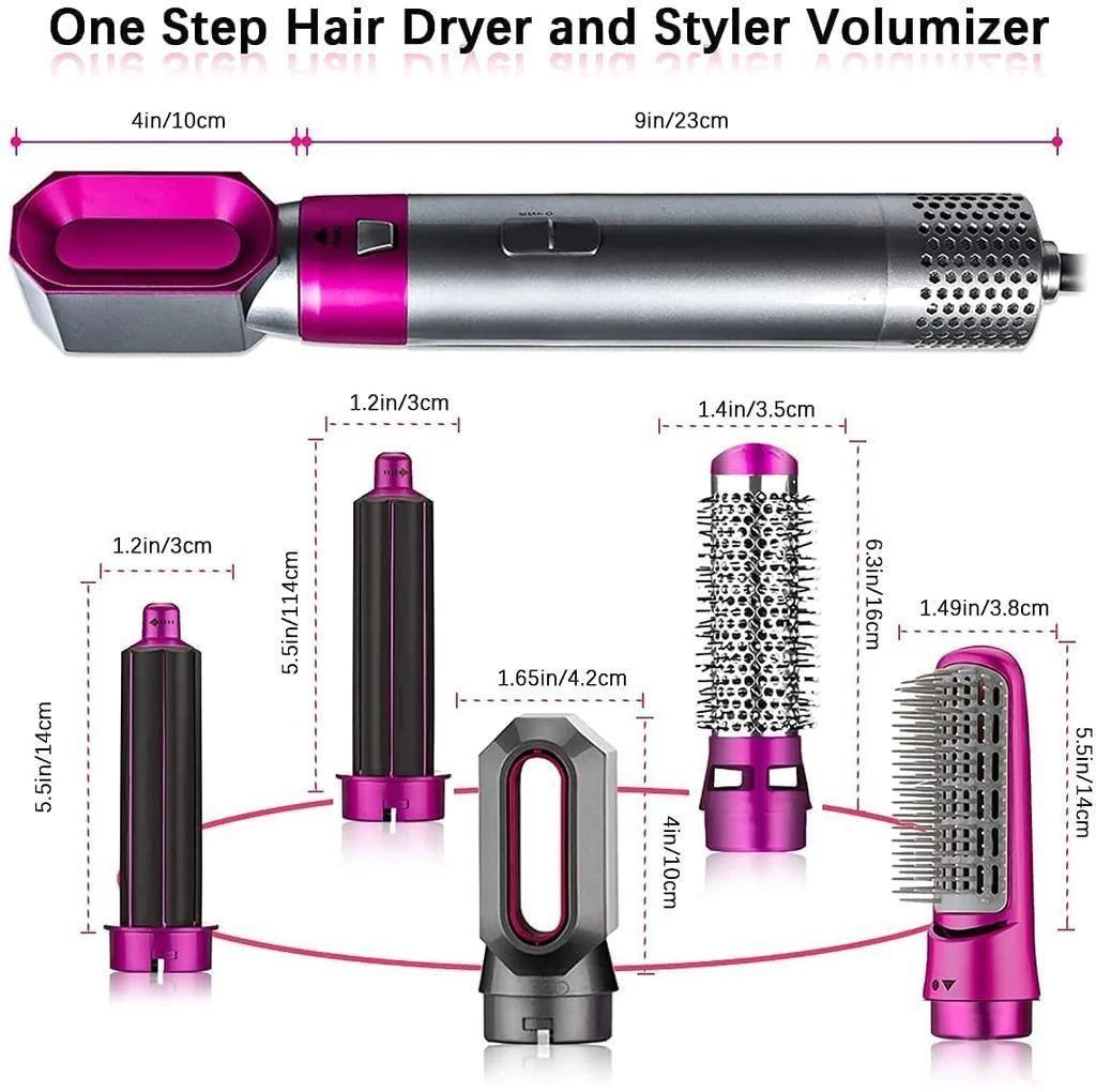 Detachable 5-in-1 Multi-Head Hot Air Comb